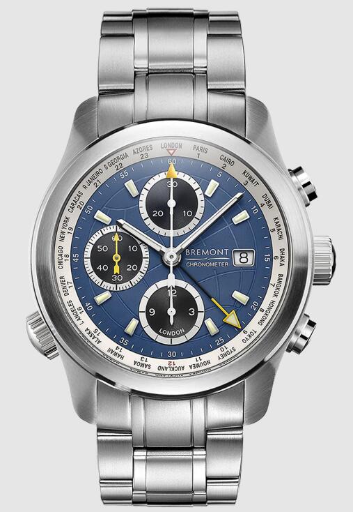 Replica Bremont Watch ALT1-WT Blue Dial Steel Strap